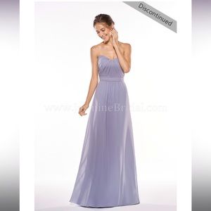 NWT Long Sweetheart Strapless Georgette Dress